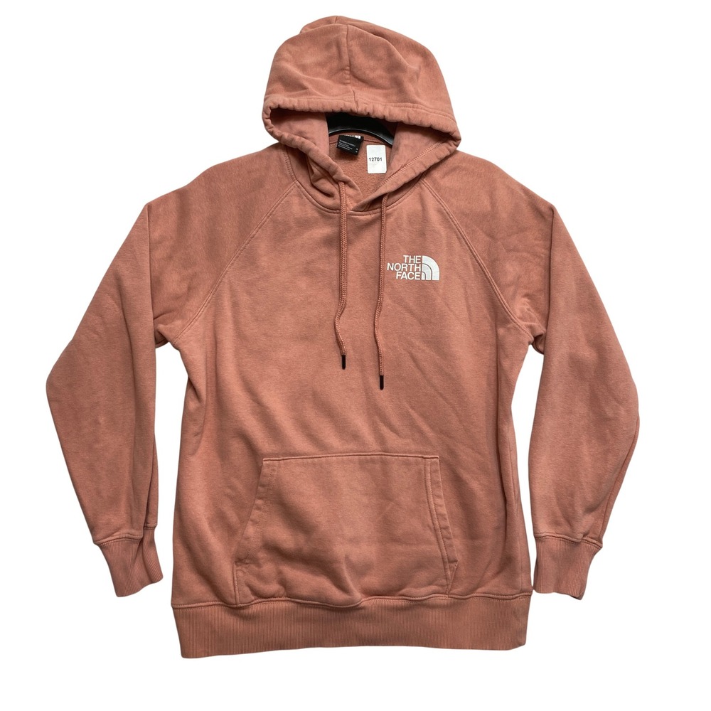 The North Face Hoodie Womens M Pink Pullover Logo Regular Fit Activewear